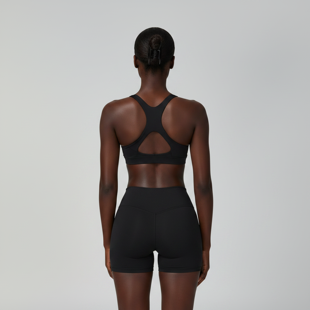 Black Bra & Shorts Back